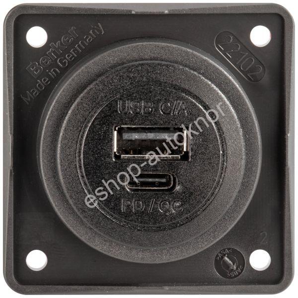USB zásuvka USB-A/USB-C