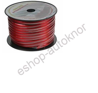 Kabel 20 mm, červeně transparentní