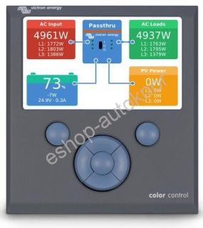 Kontrolní panel Color control GX