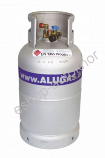 Plnící plynová lahev Alugas 11 kg s adaptéry